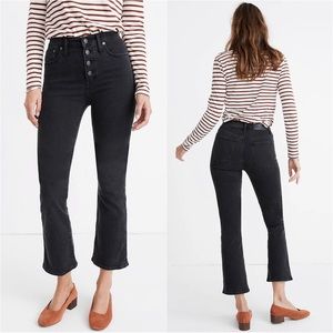 Madewell Jeans Cali Demi-Boot Crop in Bellspring Wash: Button-Front Edition 26